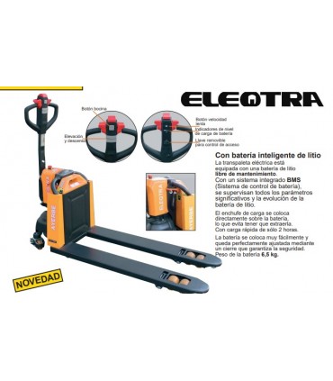 TRANSPALETA ELÉCTRICA 1.500 KG "ECO"