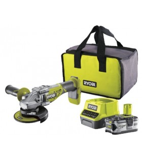 AMOLADORA/ RADIAL Ø125MM  BATERÍA RYOBI