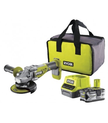 AMOLADORA/ RADIAL Ø125MM  BATERÍA RYOBI