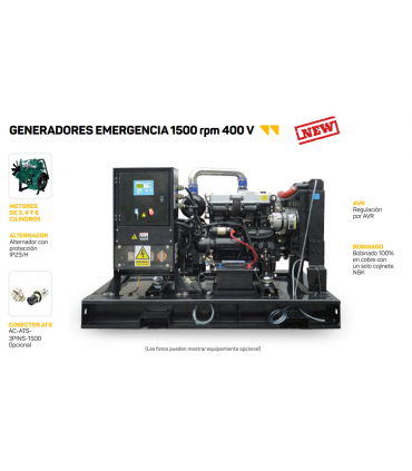 GENERADOR KOMPAK 1500 RPM - 400V (14 KVA)
