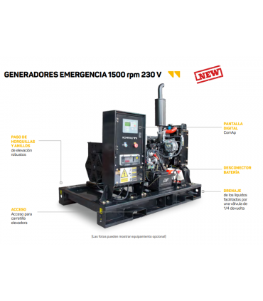 GENERADOR KOMPAK 1500 RPM - 230V (11KW)