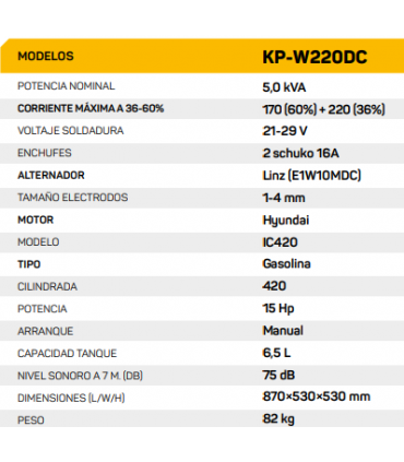 MOTOSOLDADURA KOMPAK (ELECTRODO 4 MM)