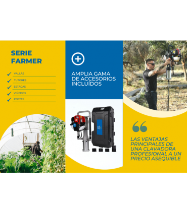 CLAVADORA DE ESTACAS PROFESIONAL FARMER 80