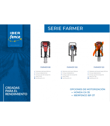 CLAVADORAS DE ESTACAS PROFESIONAL FARMER 100