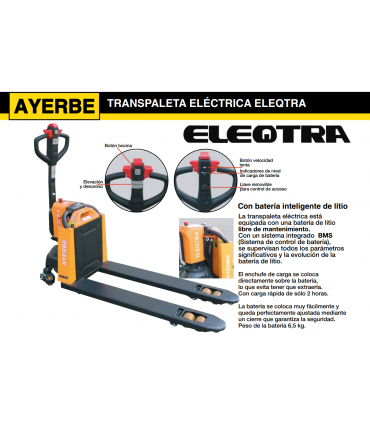 TRANSPALETA ELÉCTRICA 2.000 KG "ECO"