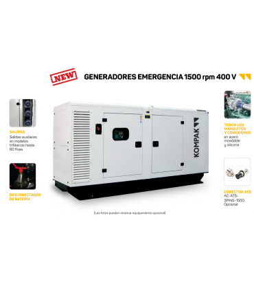 INSONORIZADO KOMPAK 1500 RPM - 400V (14KVA)