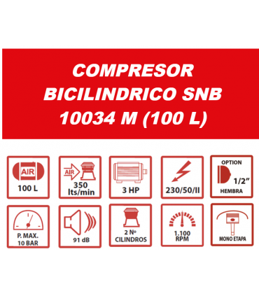 COMPRESOR 100L MPC