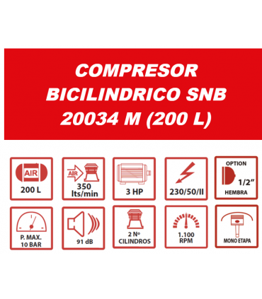 COMPRESOR 200L MPC