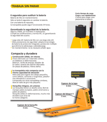 TRANSPALETA ELÉCTRICA 2.000 KG