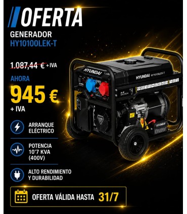 GENERADOR HYUNDAI HY10100LEK-T 400V (10´6 KVA)