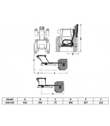 DESBROZADORA BRAZO HIDRÁULICO "DLB 410" VENTURA