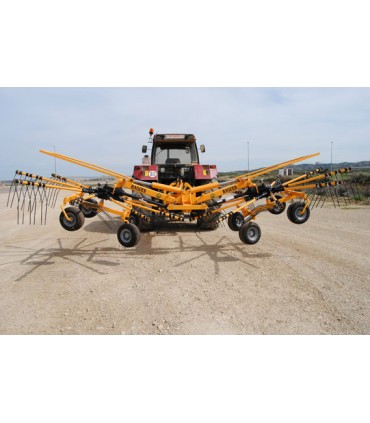 RASTRILLO HILERADOR DE DOS ROTORES BAGÜES