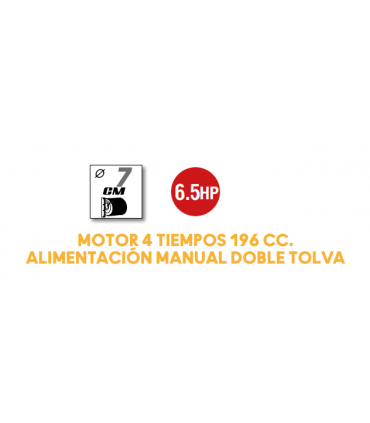 BIOTRITURADORA DOBLE TOLVA 6,5 HP - ZEPPELIN