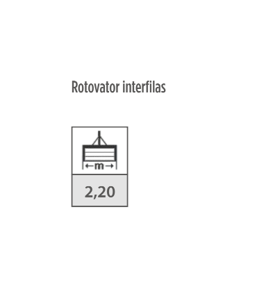 ROTOVATOR MOSH INTERFILAS