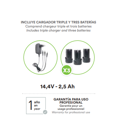 TIJERA ELÉCTRICA KAMIKAZE KV362