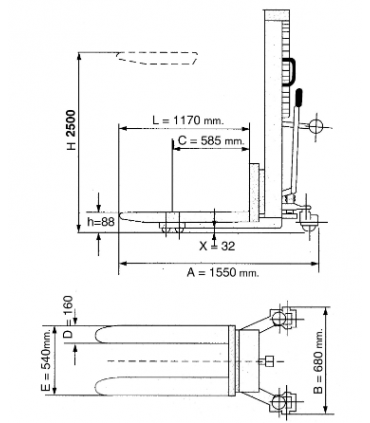 APILADOR HIDRÁULICO AYERBE "2500"