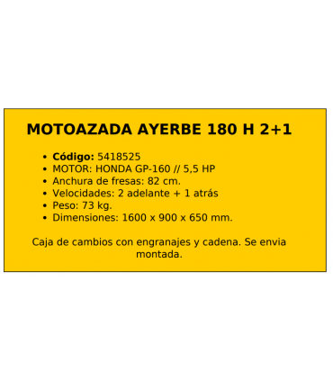 MOTOAZADA 180 H - AYERBE