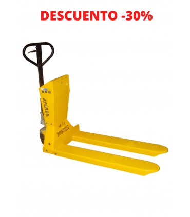 TRANSPALETA MANUAL "PESAJE" 2000KG AYERBE TE