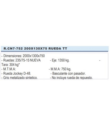 REMOLQUE PARA TODOTERRENO - CNT