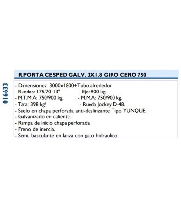 PORTA MÁQUINAS LIGERO