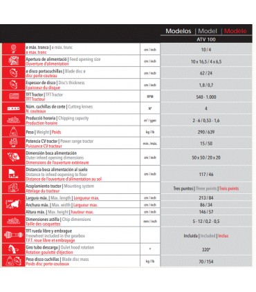 ASTILLADORA ATV120 -  VENTURA