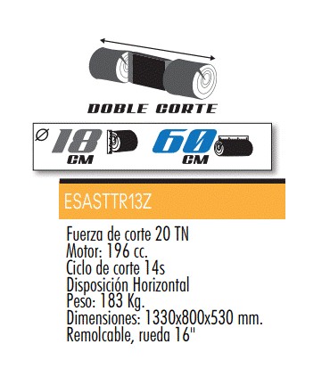 RAJADORA DE LEÑA AUTÓNOMA CON MOTOR