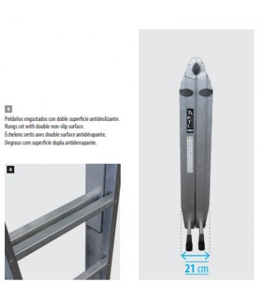 ESCALERA TELESCÓPICA MULTIFUNCIONAL "K2n"