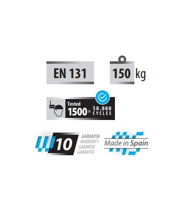 ESCALERA TRIPLE CON BASE