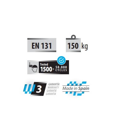 ESCALERA DOBLE CON BASE